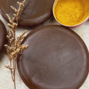 Sabonete Glicerinado Vegetal de Cipreste, Manteiga de Karité & Açafrão Palmaverde – Oficina Natural