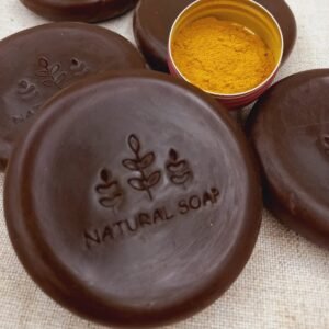 Sabonete Glicerinado Vegetal de Cipreste, Manteiga de Karité & Açafrão Palmaverde – Oficina Natural